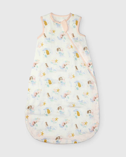 Baby Bamboo Muslin Sleep Sack 0.5 TOG - Mermaids
