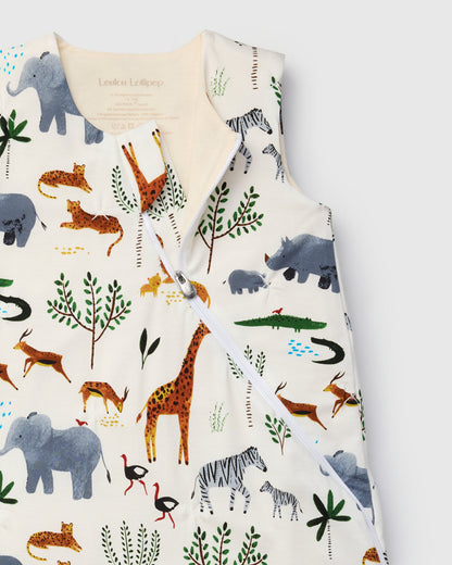 Baby Sleep Bag 1.0 TOG in TENCEL™ Lyocell - Safari Jungle