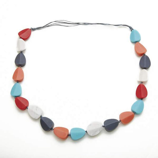Long Resin Pebble Necklace