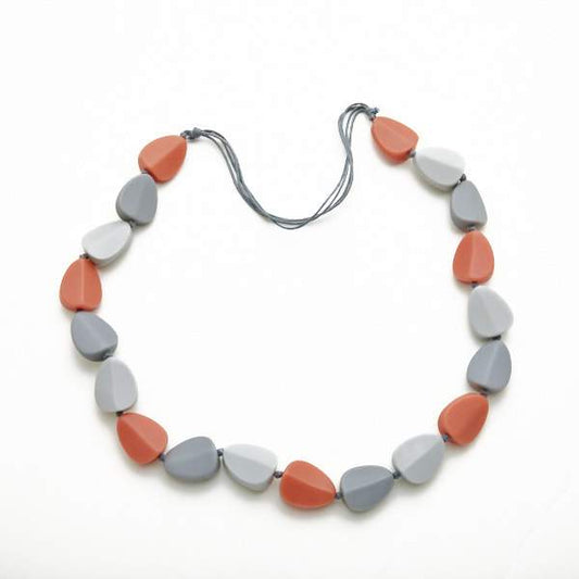 Long Resin Pebble Necklace