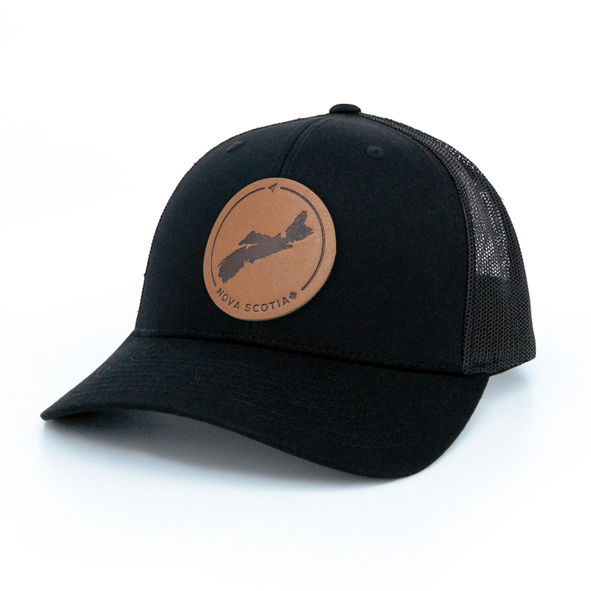 Nova Scotia Leather Patch Trucker Hat