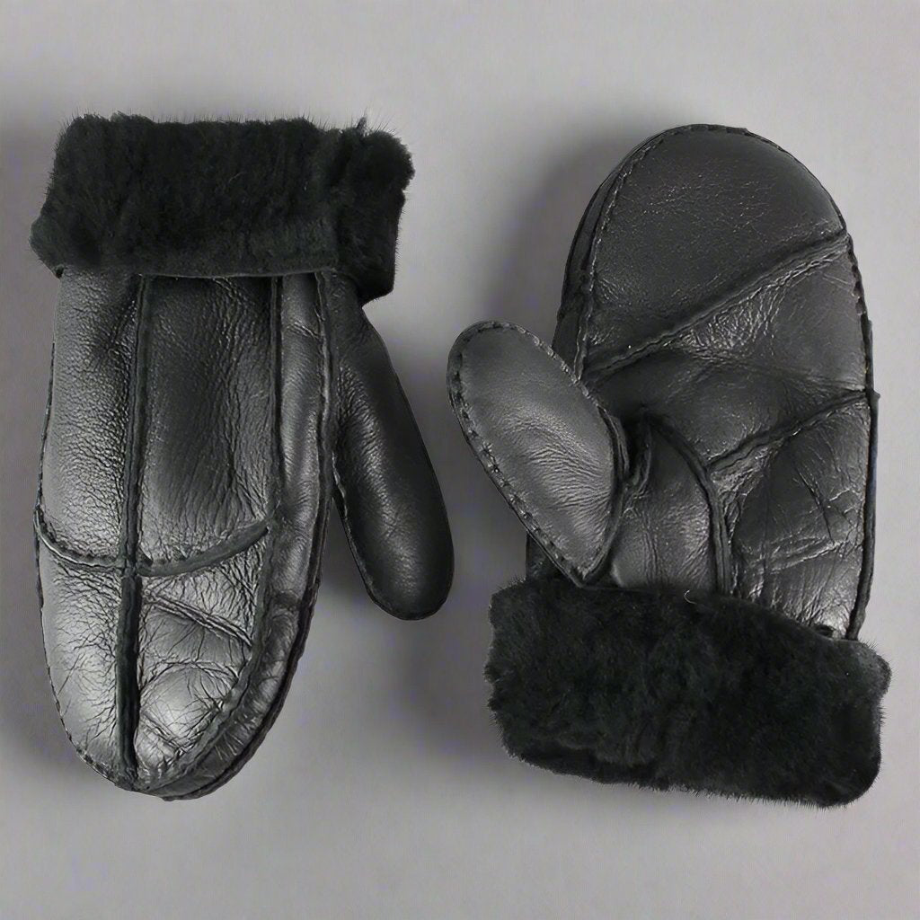 BOL Men's Shearling Leather Mittens