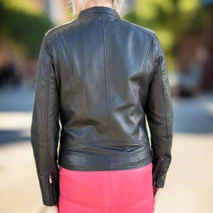 BOL Women's Vintage Texas Lambskin Leather Jacket