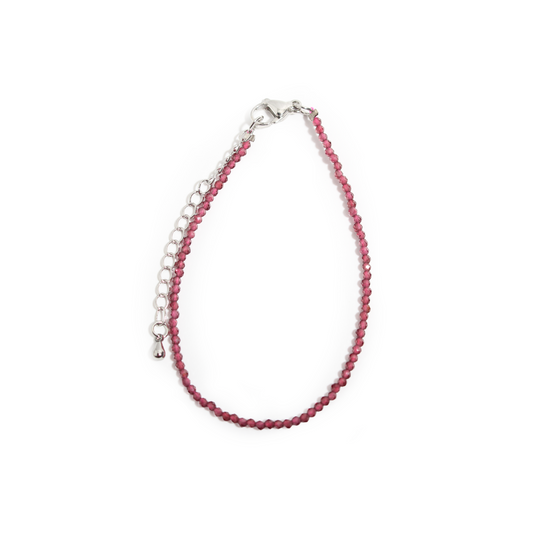 Garnet Bracelet - 2-3mm