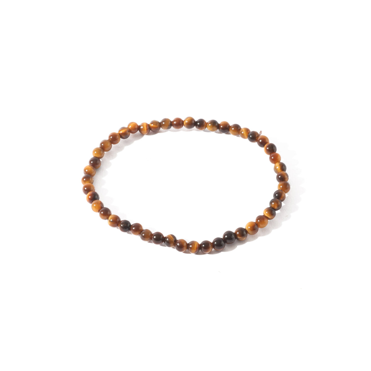 Gold Tiger's Eye Bead Bracelet