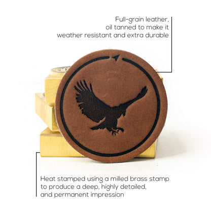 Eagle Leather Patch Trucker Hat