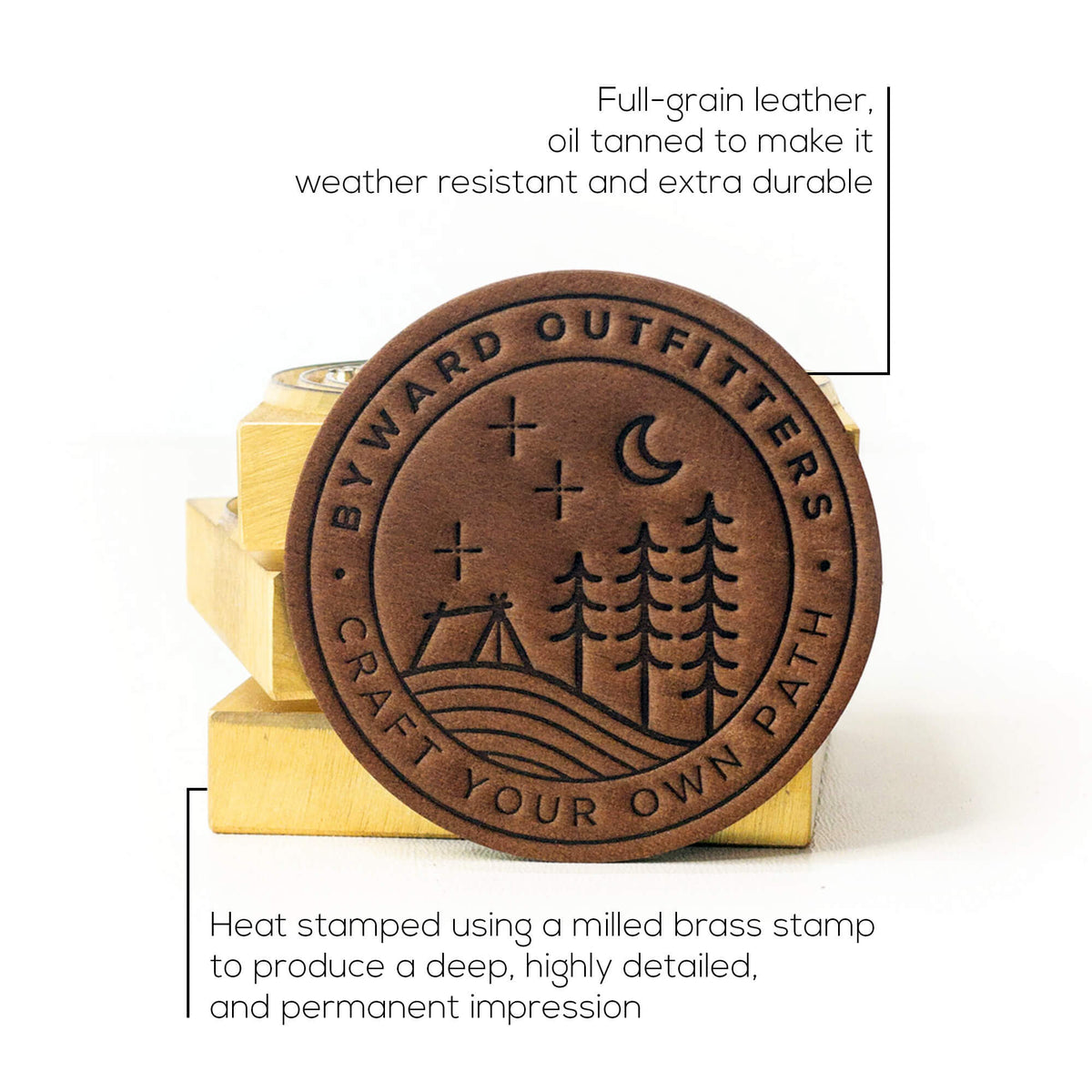 Stellar Night Leather Patch Trucker Hat