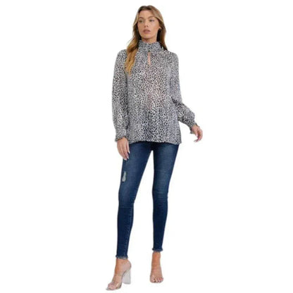 Blouse imprimée léopard