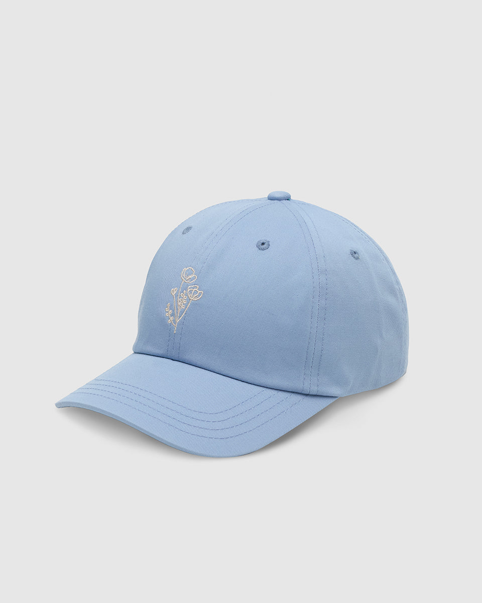 Blumenstickerei-Baseballkappe