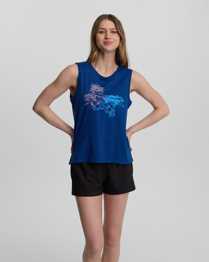 Haitianischer Hibiskus Tanktop