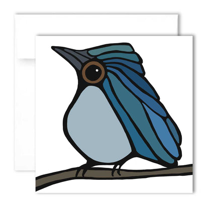 Grußkarte - Blaukehlchen