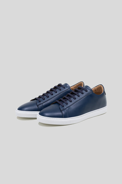 Royal Blue Calfskin Città Sneaker