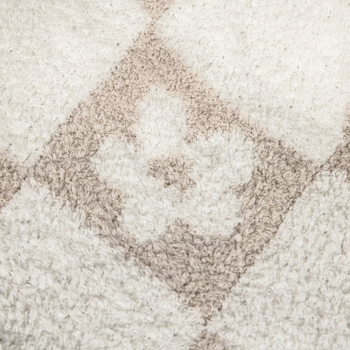 Blushing Beige & White Flower Power Print Toddler Blanket