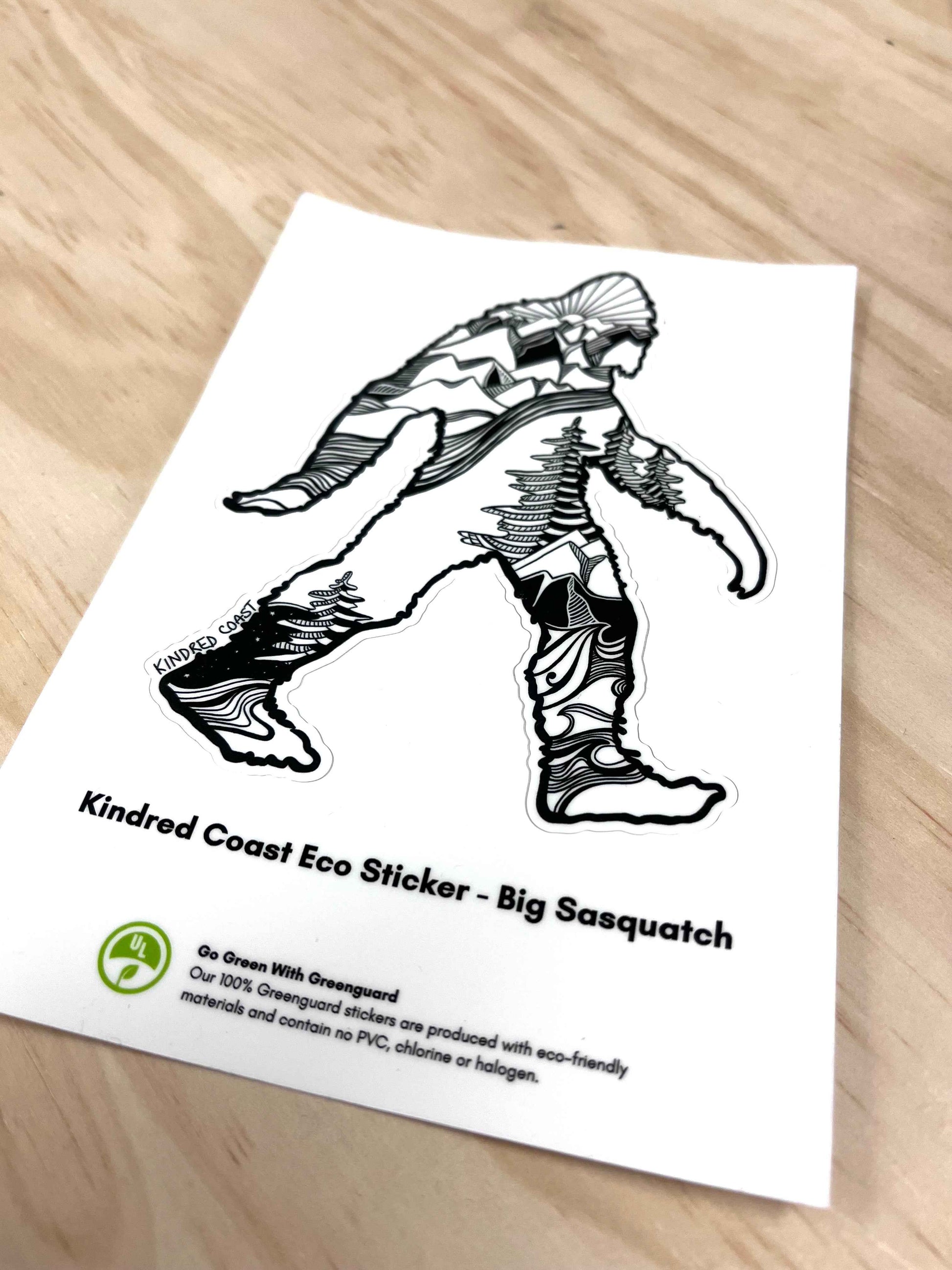 SASQUATCH Eco Vinyl Stickers