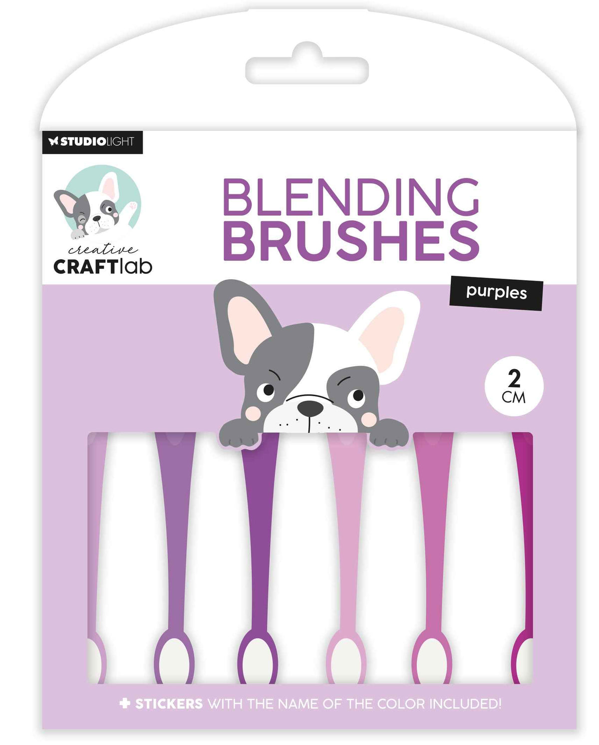 CCL Blending Brushes 2cm Soft Brush Purples Essentials 6 PC
