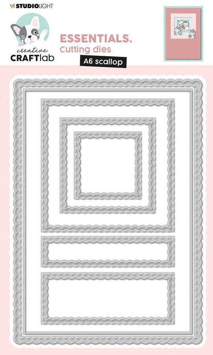 CCL Cutting Die Scalloped Square Essentials 150x107x1mm 1 PC nr.425