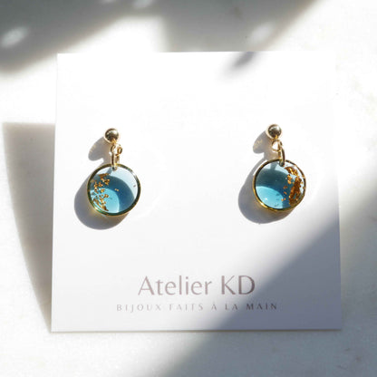 Boucles d'oreilles Céleste - rond (mini)