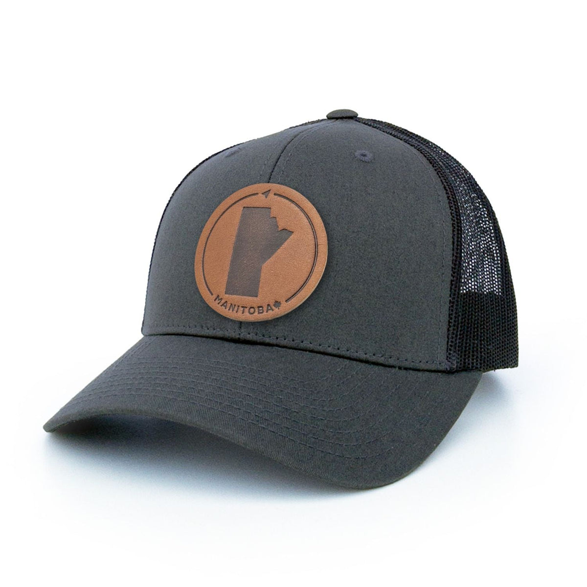 Manitoba Leather Patch Trucker Hat