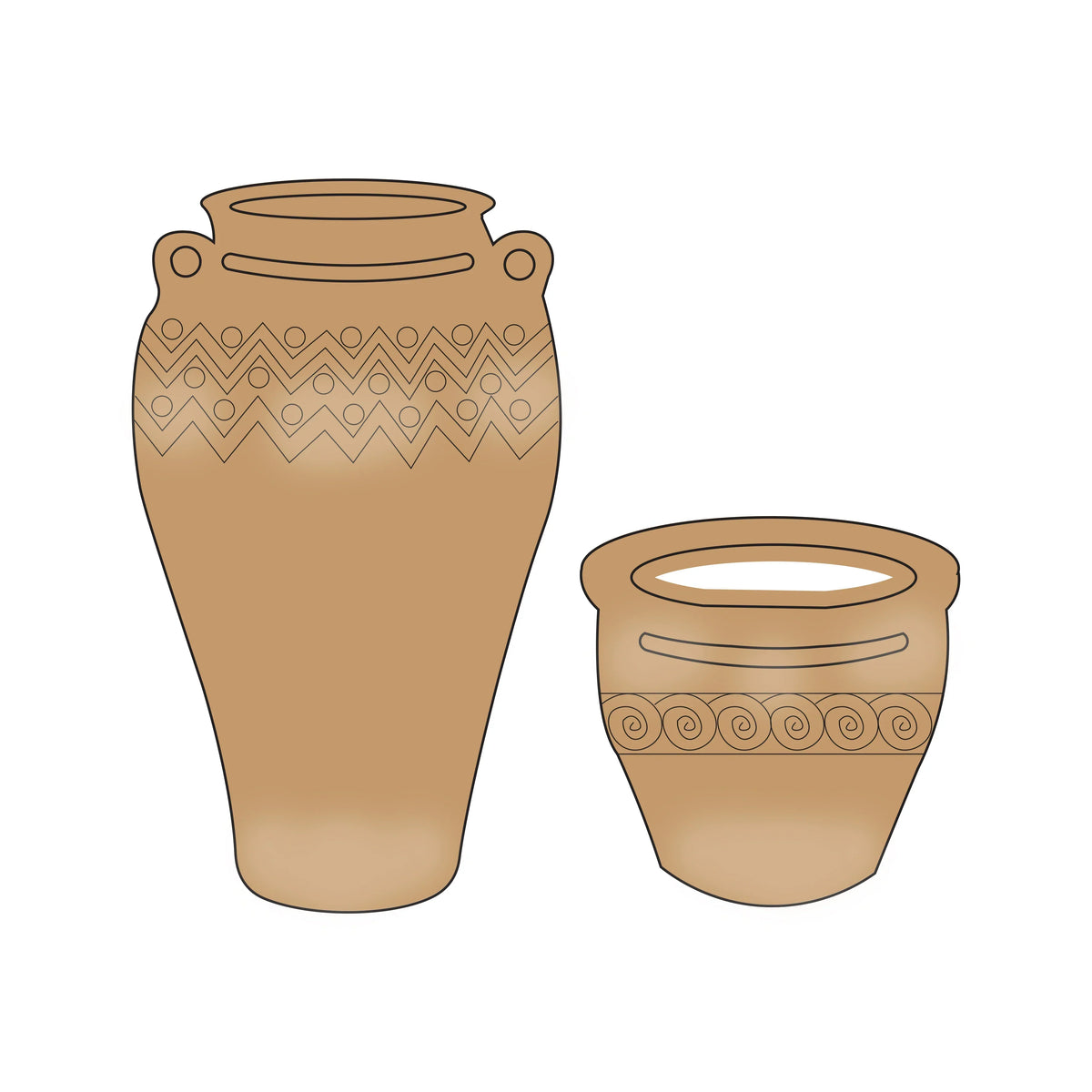 Couture Creations - Decorative Pots Boho Stamp And Dies