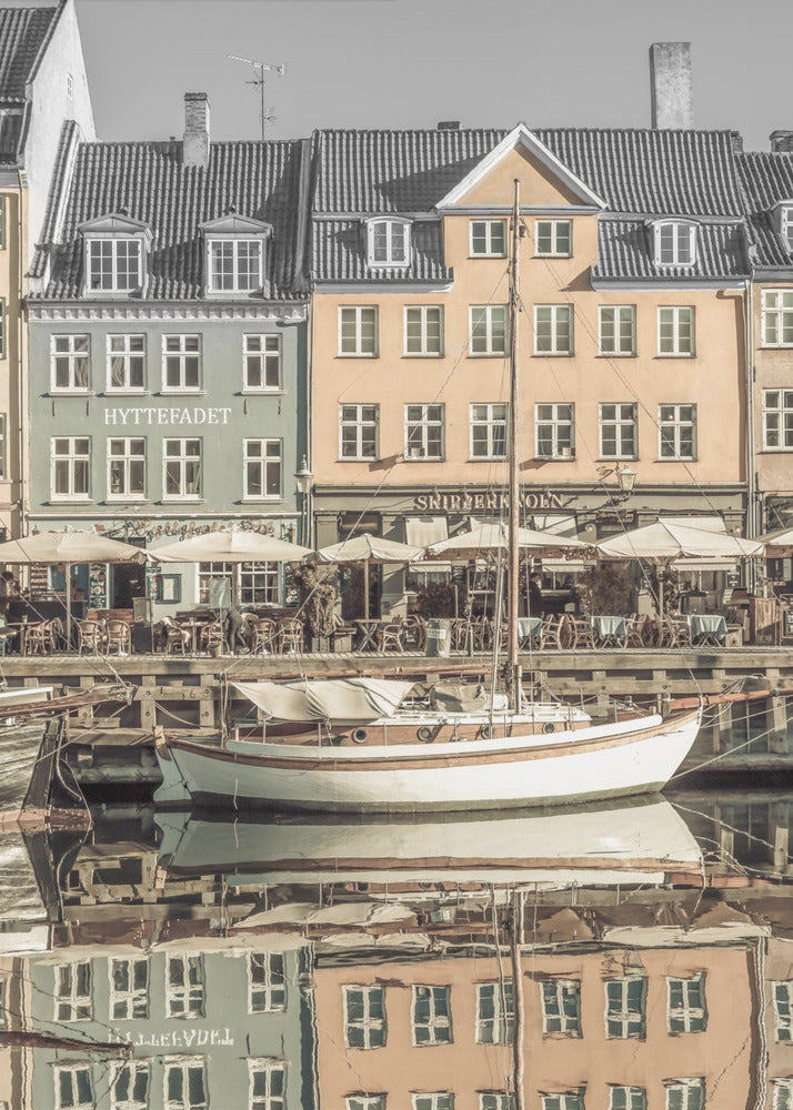 Wandbild KOPENHAGEN VINTAGE Ruhiger Nyhavn