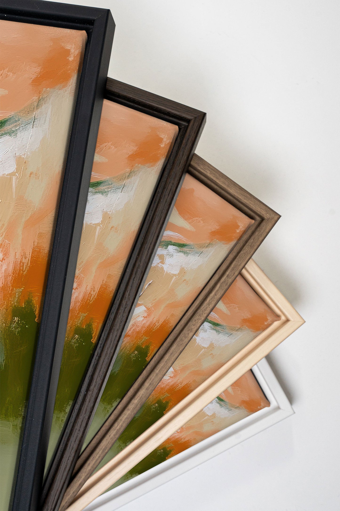 PEACHY FLOW, Werk auf gespannter Leinwand