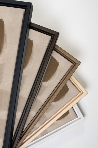 SCHATTEN AUS TON, Werk auf gespannter Leinwand