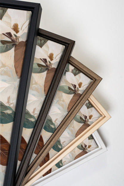 MAGNOLIENBLÜTEN, Kunstwerk auf gespannter Leinwand