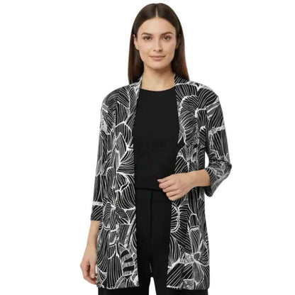 Cardigan blanc et noir