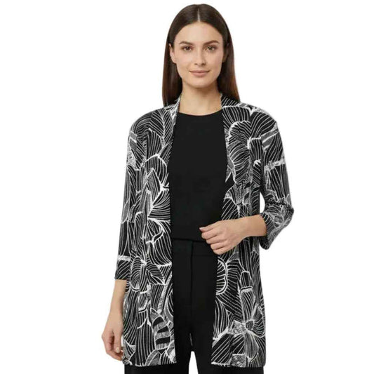 Cardigan blanc et noir