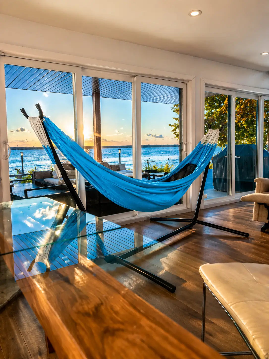 Colombian Double Hammock with Universal Hammock Stand