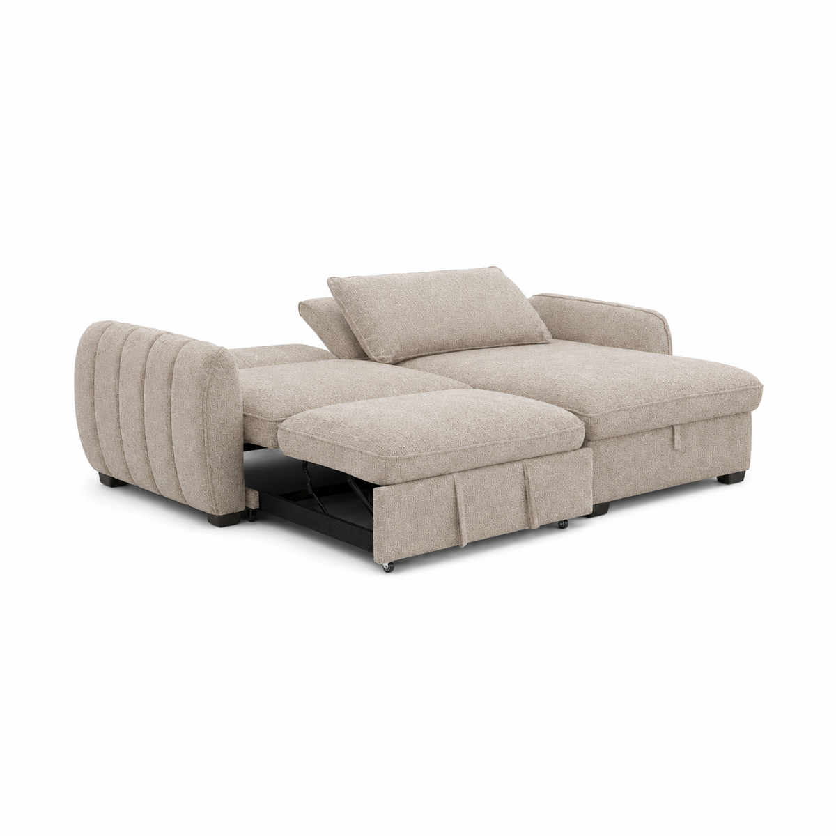 Amira Pullout Sleeper Sectional with Storage Chaise