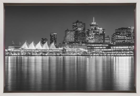 Wandbild Bezaubernder Abendeindruck von Vancouver | Monochrom