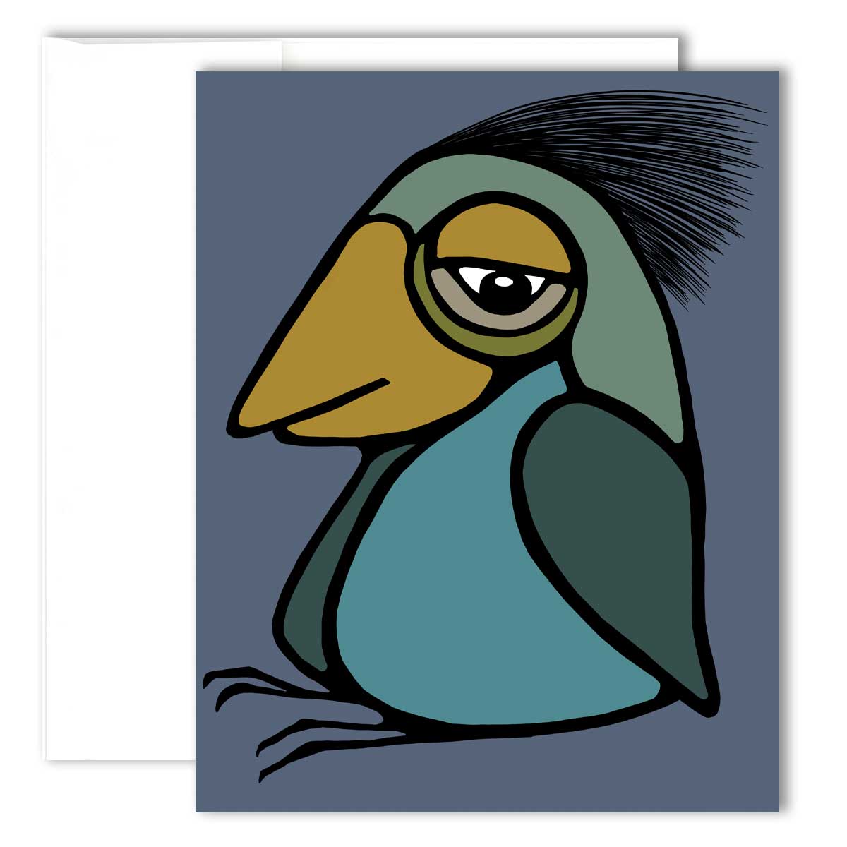 Grußkarte – Frecher Vogel