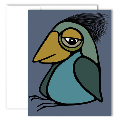 Grußkarte – Frecher Vogel