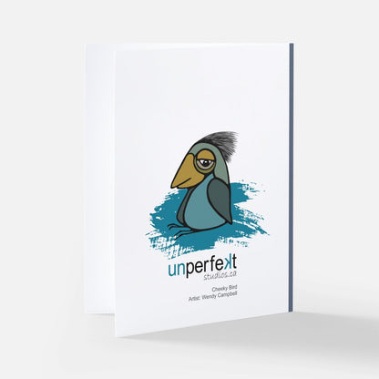 Grußkarte – Frecher Vogel