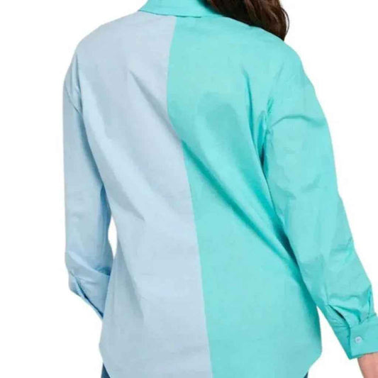 Chemise color block