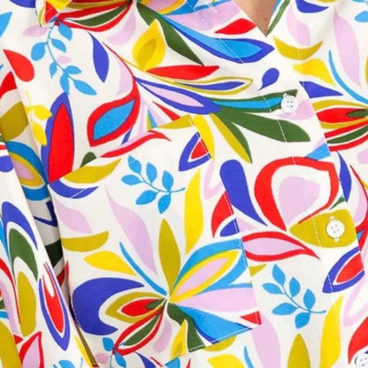 Chemisier multicolore femme