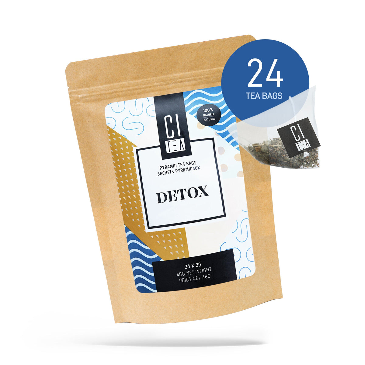 Detox Herbal Tea Pyramid Tea Bags