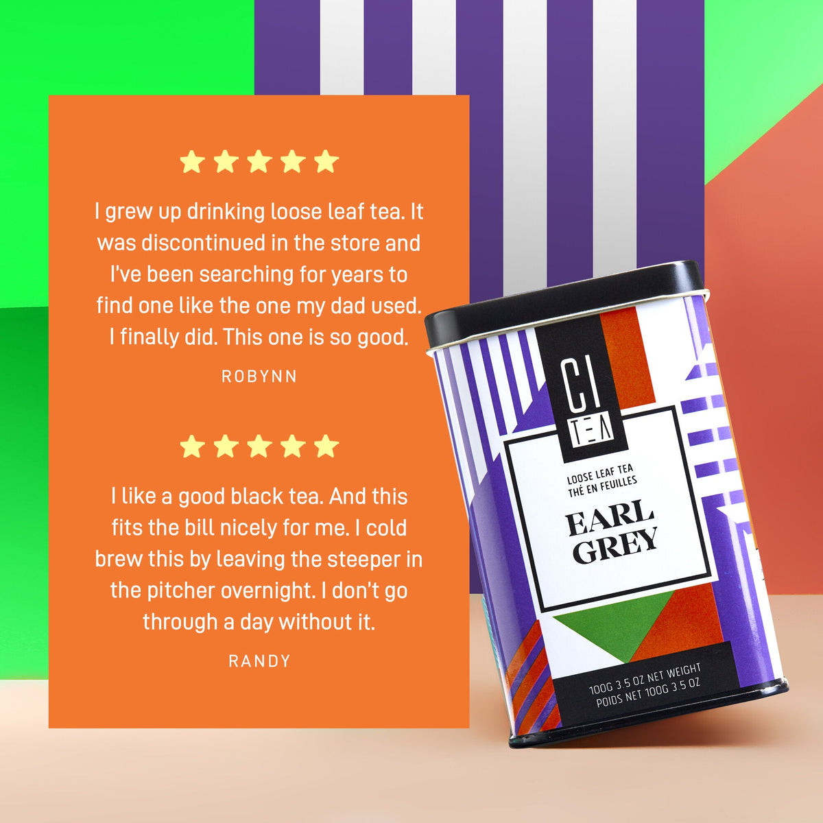 Earl Grey Loose Leaf Tea with Teaball - 100g