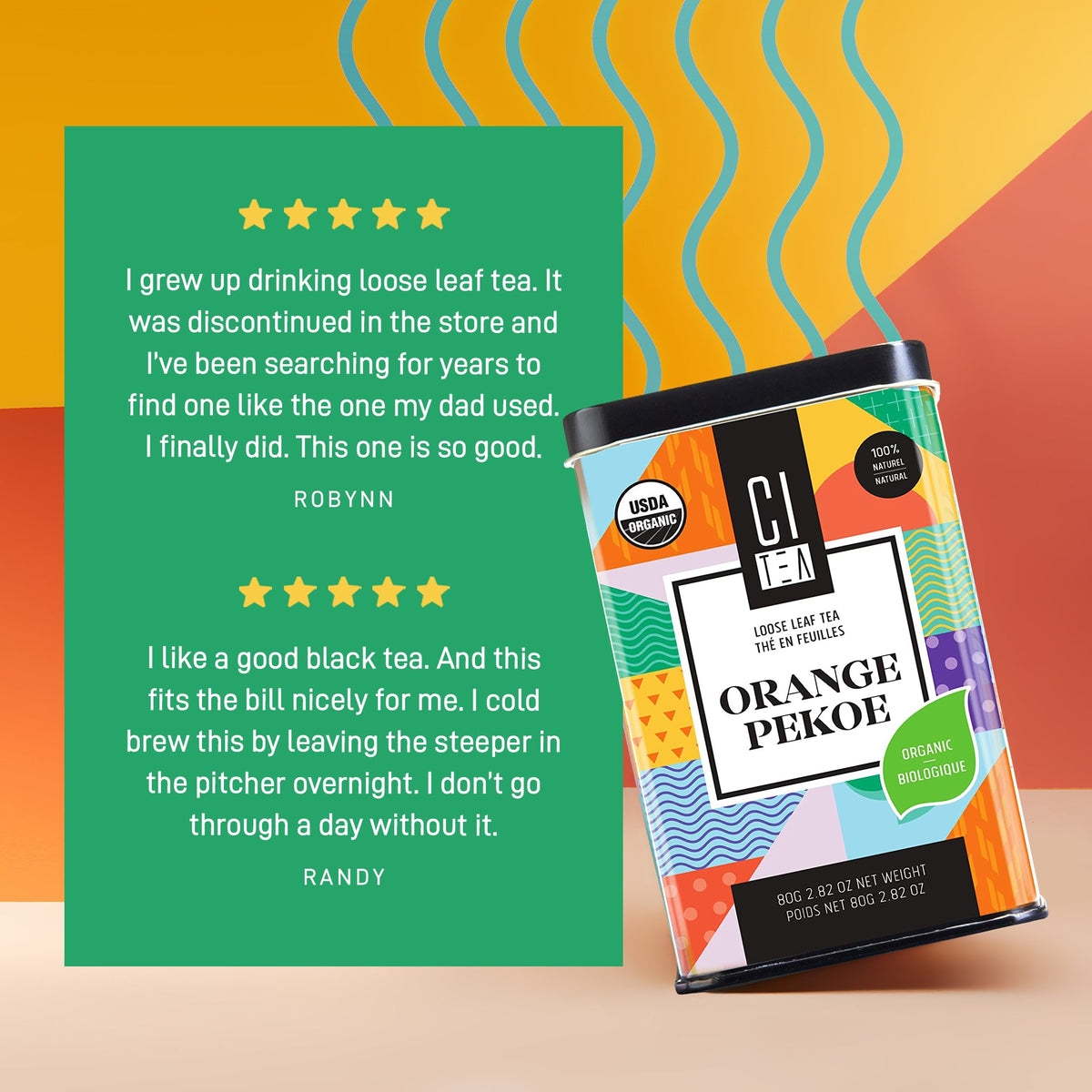 Organic Orange Pekoe Loose Leaf Tea Bundle of Two