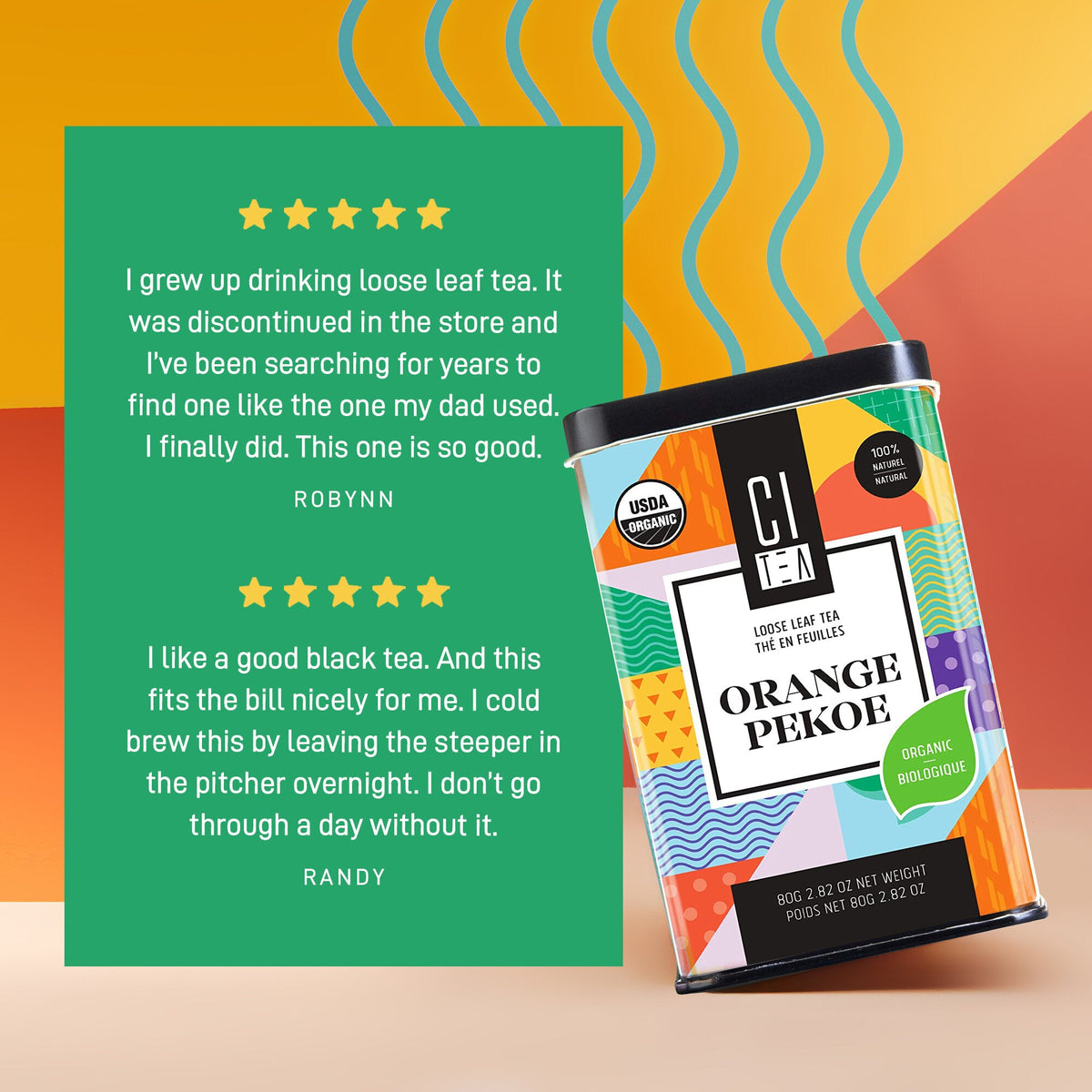 Organic Orange Pekoe Black Loose Leaf Tea