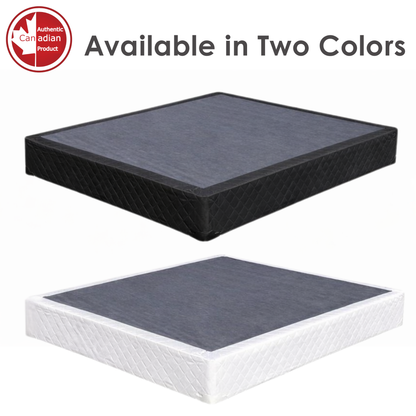 UltraFlex® Premium Solid Wood Box Spring Mattress Foundation 2" Low Profile - Twin, Double, Queen, King | Premium Heavy Duty Mattress Base, No Assembly Required, Compatible with All Mattress Types- Made in Canada