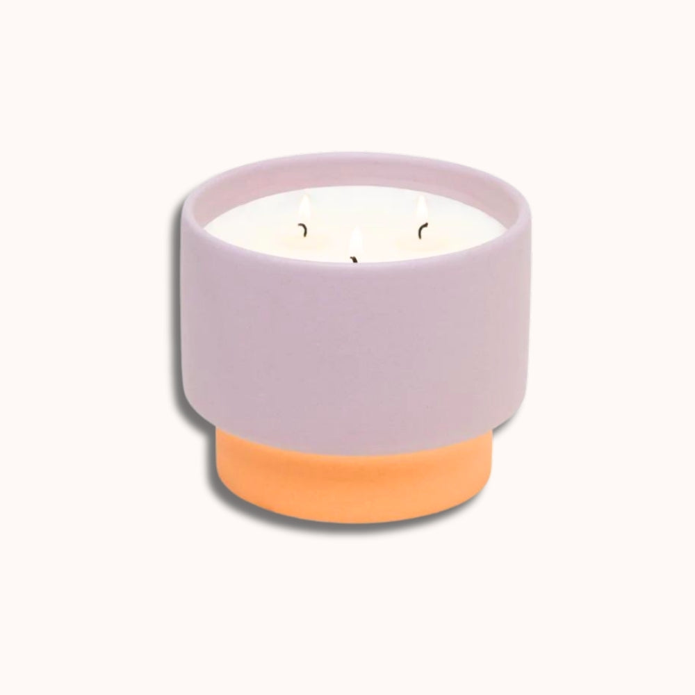 Color Block 16 oz Kerze – Violett + Vanille von Paddywax