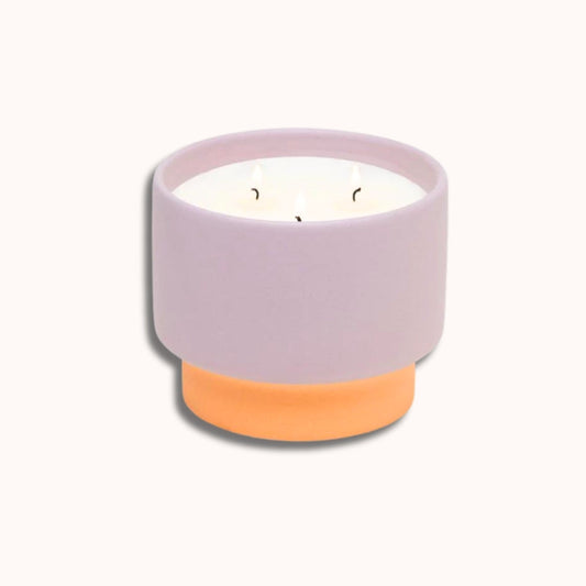 Color Block 16 oz Kerze – Violett + Vanille von Paddywax