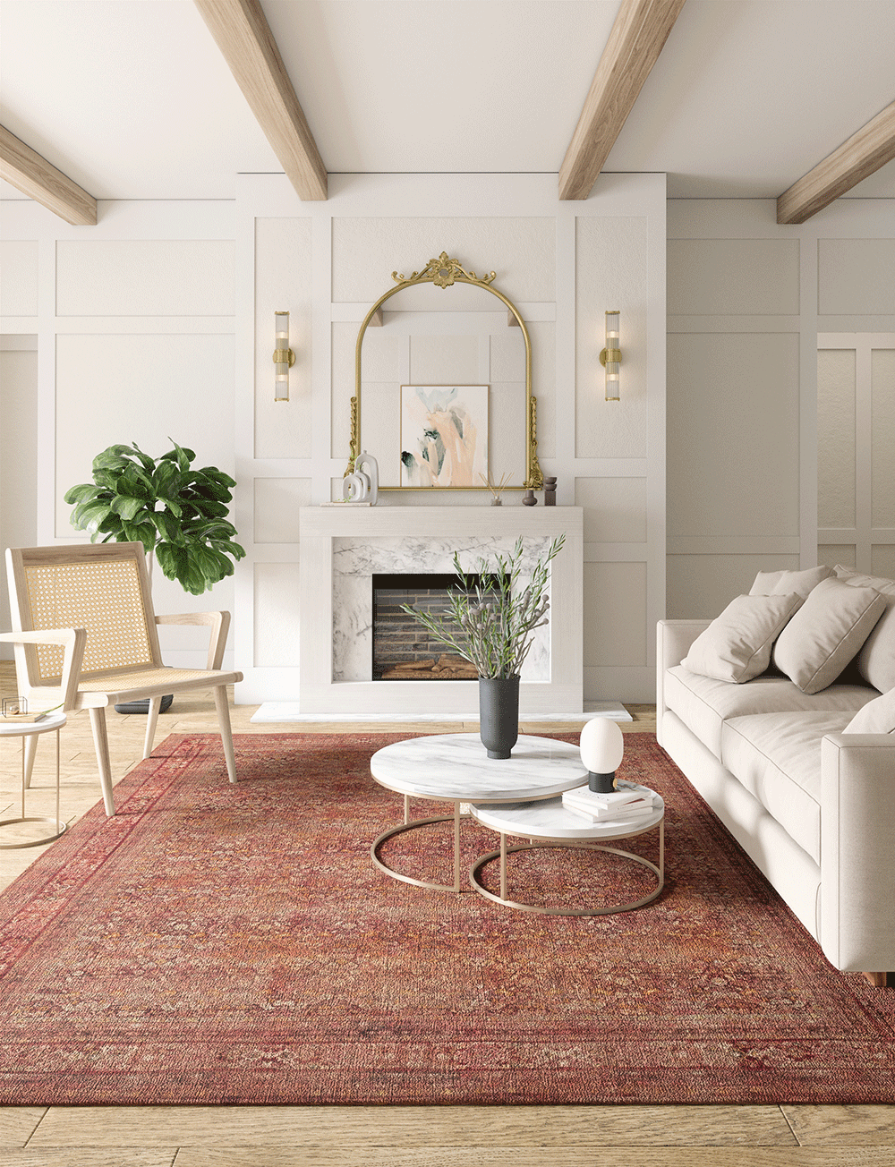 Copera Orange Multi-Teppich