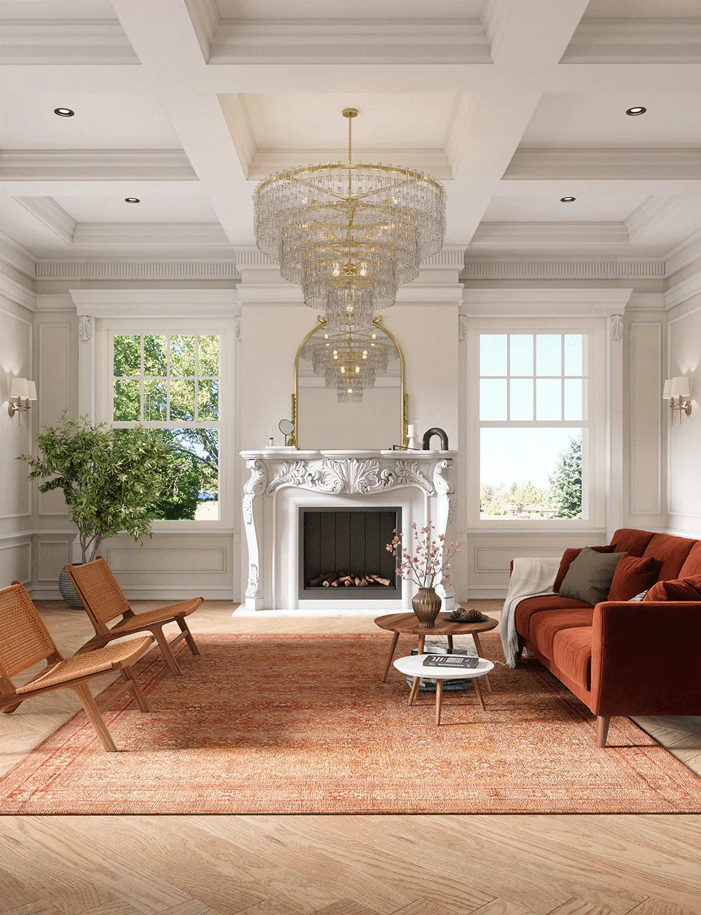 Copera Orange Multi-Teppich
