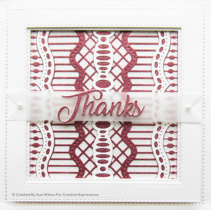 Sue Wilson Endless Options Theresa Background Craft Die