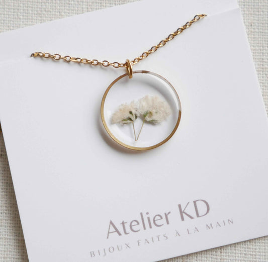 Collier Gigi duo blanc - rond (medium)