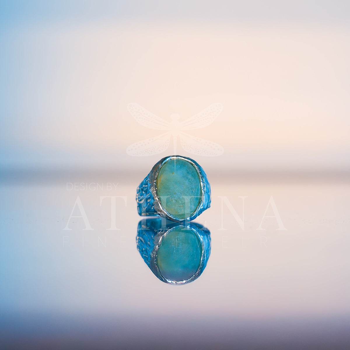 Seraphina’s Sea Ring | Ready-to-Ship Aquamarine Birthstone Ring | Sterling Silver