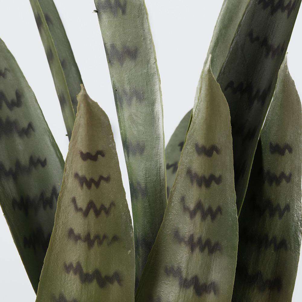 Dezi Künstliche Schlangenpflanze Sansevieria Dunkelgrün Getopft 53 cm
